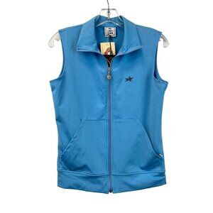 M. Rose Full Zip Collared Activewear Vest Columbia Womens Size Medium New
